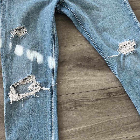 Levi's Cropped Jeans Straight Fit Blue Size Xs - Picture 6 of 16